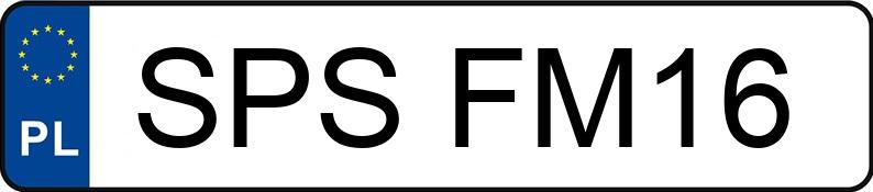 Numer rejestracyjny SPS FM16 posiada URSUS U 1204 - SPSFM16 Numer rejestracyjny SPS FM16 posiada URSUS U 1204 - SPSFM16
