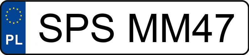 Numer rejestracyjny SPS MM47 posiada WIDPOL --- - SPSMM47