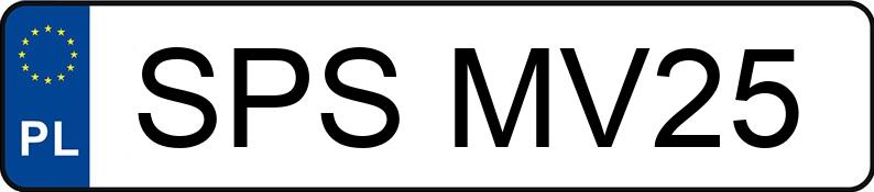 Numer rejestracyjny SPS MV25 posiada WESTFALIA 118001 - SPSMV25 Numer rejestracyjny SPS MV25 posiada WESTFALIA 118001 - SPSMV25