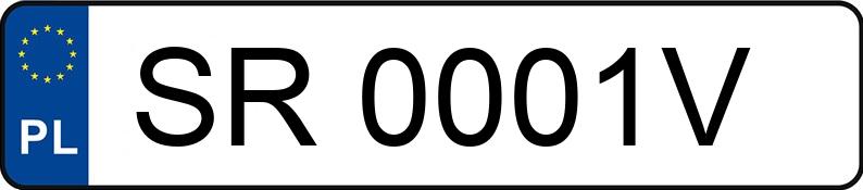 Numer rejestracyjny SR 0001V posiada NEPTUN --- - SR0001V