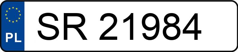 Numer rejestracyjny SR 21984 posiada Fiat 126p - SR21984 Numer rejestracyjny SR 21984 posiada Fiat 126p - SR21984