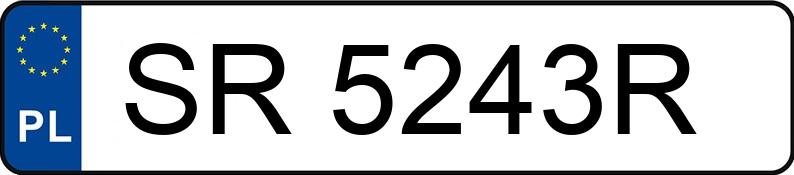 Numer rejestracyjny SR 5243R posiada VOLKSWAGEN PASSAT - SR5243R