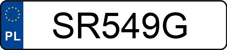 Numer rejestracyjny SR 549G posiada YAMAHA Sport.-turyst. do 600 ccm FZ6 S2 - SR549G