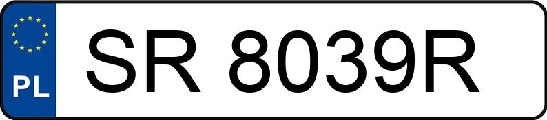 Numer rejestracyjny SR 8039R posiada TOYOTA YARIS CROSS - SR8039R