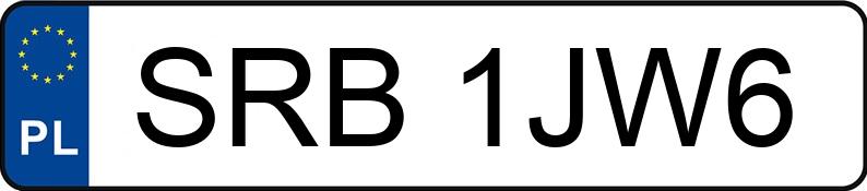 Numer rejestracyjny SRB1JW6 posiada AUDI A4 1.9 TDi Kat. MR`00 E3 8E A4 1.9 TDi Kat. MR`00 E3 8E