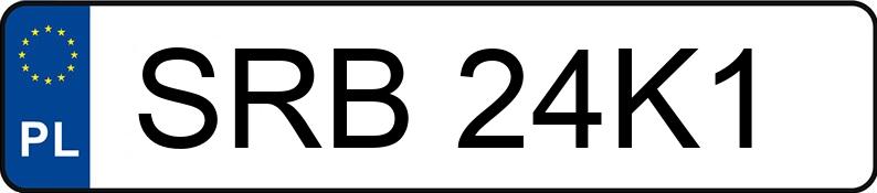 Numer rejestracyjny SRB 24K1 posiada OPEL VECTRA B - SRB24K1