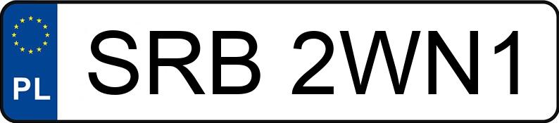 Numer rejestracyjny SRB 2WN1 posiada FORD FOCUS - SRB2WN1