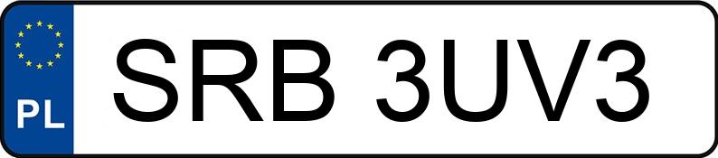 Numer rejestracyjny SRB 3UV3 posiada ZASŁAW ZASŁAW - SRB3UV3 Numer rejestracyjny SRB 3UV3 posiada ZASŁAW ZASŁAW - SRB3UV3