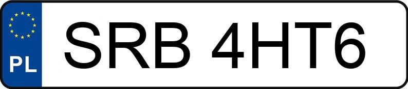 Numer rejestracyjny SRB 4HT6 posiada VOLKSWAGEN Golf V 1.9 TDi MR`03 E4 Entry - SRB4HT6