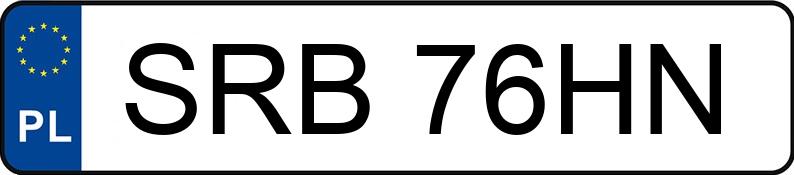 Numer rejestracyjny SRB 76HN posiada TOYOTA Corolla Hatchback Kat. Si - SRB76HN