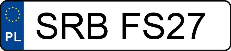 Numer rejestracyjny SRB FS27 posiada FIAT PANDA - SRBFS27 Numer rejestracyjny SRB FS27 posiada FIAT PANDA - SRBFS27