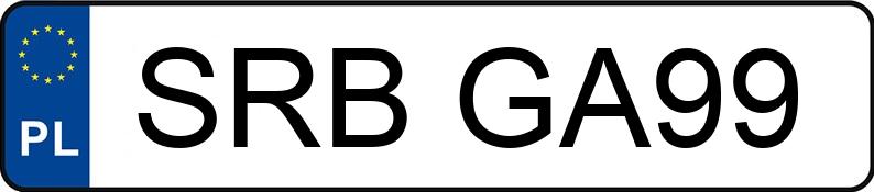 Numer rejestracyjny SRB GA99 posiada MERCEDES-BENZ SL 350 - SRBGA99