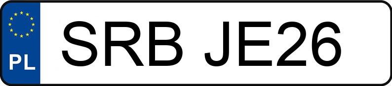 Numer rejestracyjny SRB JE26 posiada BMW 320I - SRBJE26