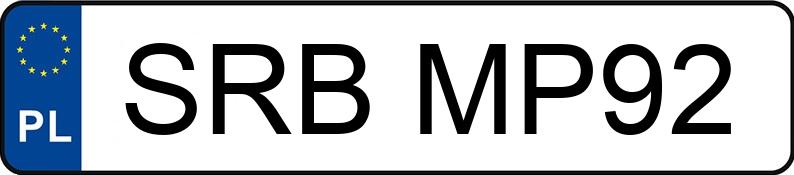Numer rejestracyjny SRB MP92 posiada BMW 316 Touring Diesel MR`12 E5 F31 316 Touring Diesel MR`12 E5 F31 - SRBMP92