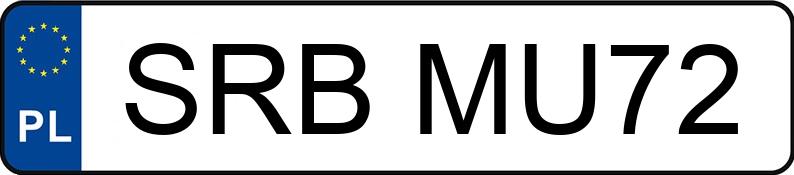 Numer rejestracyjny SRB MU72 posiada MERCEDES-BENZ 190 E - SRBMU72