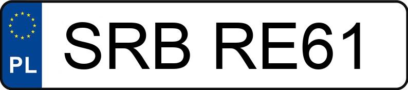 Numer rejestracyjny SRB RE61 posiada BMW 320 Diesel Kat. MR`01 E3 E46 320 Diesel Kat. MR`01 E3 E46 - SRBRE61