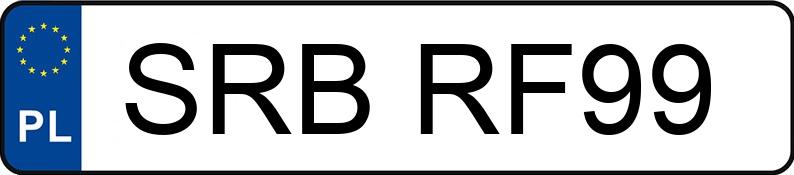 Numer rejestracyjny SRB RF99 posiada GENESIS G 70 - SRBRF99 Numer rejestracyjny SRB RF99 posiada GENESIS G 70 - SRBRF99