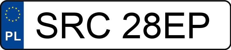 Numer rejestracyjny SRC 28EP posiada MERCEDES-BENZ 115 - SRC28EP