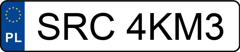 Numer rejestracyjny SRC 4KM3 posiada SEAT Ibiza 1.4 MR`02 E3 6L Stylance Aut. - SRC4KM3 Numer rejestracyjny SRC 4KM3 posiada SEAT Ibiza 1.4 MR`02 E3 6L Stylance Aut. - SRC4KM3