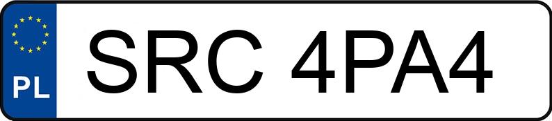 Numer rejestracyjny SRC 4PA4 posiada VOLKSWAGEN POLO - SRC4PA4