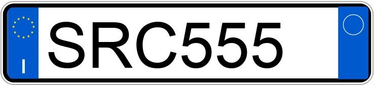 Numer rejestracyjny SRC555 posiada  