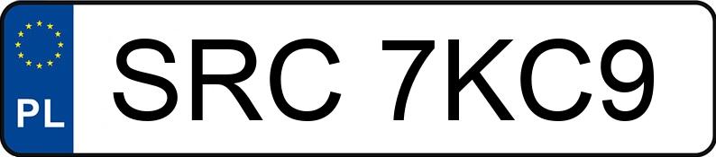 Numer rejestracyjny SRC 7KC9 posiada SKODA FABIA - SRC7KC9