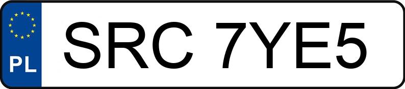 Numer rejestracyjny SRC 7YE5 posiada SKODA FABIA - SRC7YE5