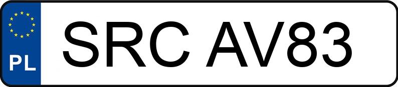 Numer rejestracyjny SRC AV83 posiada VOLKSWAGEN Golf IV 1.4 MR`97 Trendline - SRCAV83