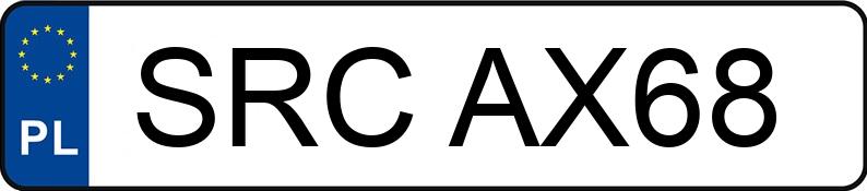 Numer rejestracyjny SRC AX68 posiada AUDI A3 1.9 TDi MR`06 E4 8P Ambiente - SRCAX68