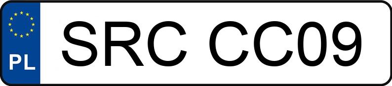 Numer rejestracyjny SRC CC09 posiada BMW 318CI - SRCCC09