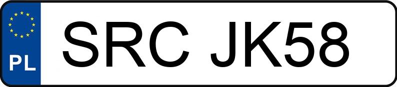 Numer rejestracyjny SRC JK58 posiada AUDI A3 - SRCJK58 Numer rejestracyjny SRC JK58 posiada AUDI A3 - SRCJK58