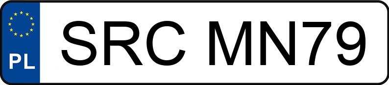 Numer rejestracyjny SRC MN79 posiada BMW 530 Diesel MR`03 E3 E60 530 Diesel MR`03 E3 E60 - SRCMN79