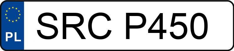 Numer rejestracyjny SRC P450 posiada VOLKSWAGEN TRANSPORTER - SRCP450