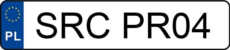 Numer rejestracyjny SRC PR04 posiada FORD MUSTANG - SRCPR04