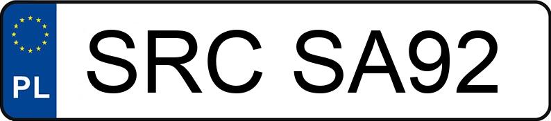 Numer rejestracyjny SRC SA92 posiada MERCEDES-BENZ C 180 BlueEFFICIENCY MR`11 E5 204 C 180 BlueEFFICIENCY MR`11 E5 204 - SRCSA92