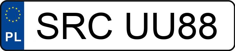 Numer rejestracyjny SRC UU88 posiada MERCEDES-BENZ 319 Sprinter CDI MR`18 E6 3.5t 319 Sprinter CDI MR`18 E6 3.5t - SRCUU88
