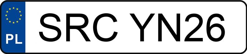 Numer rejestracyjny SRC YN26 posiada SUZUKI Grand Vitara 2.0 MR`05 E3 Grand Vitara 2.0 MR`05 E3 - SRCYN26