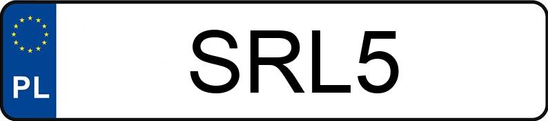 Numer rejestracyjny SRL 5 posiada DODGE Grand Caravan 3.6 Kat. MR`11 SXT Aut. - SRL5