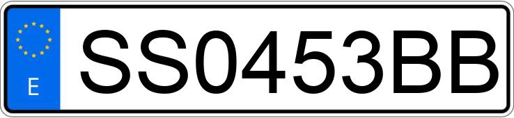 Numer rejestracyjny SS0453BB posiada VOLKSWAGEN GOLF