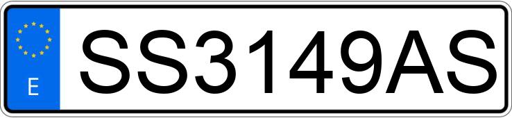 Numer rejestracyjny SS3149AS posiada BMW SERIE 3