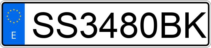 Numer rejestracyjny SS3480BK posiada VOLVO S80