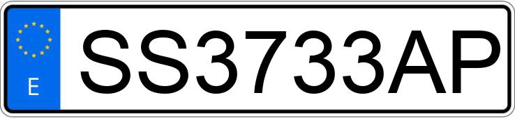 Реєстраційний номер SS3733AP має SEAT IBIZA Реєстраційний номер SS3733AP має SEAT IBIZA