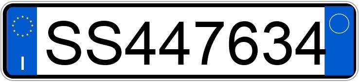 Numer rejestracyjny SS447634 posiada FIAT Panda 1a serie