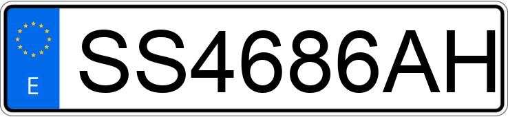 Numer rejestracyjny SS4686AH posiada VOLKSWAGEN GOLF