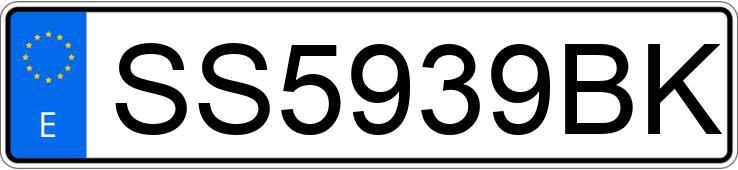 Numer rejestracyjny SS5939BK posiada PEUGEOT SPEEDFIGHT 100
