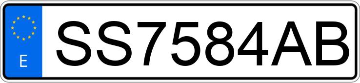 Numer rejestracyjny SS7584AB posiada VOLKSWAGEN GOLF