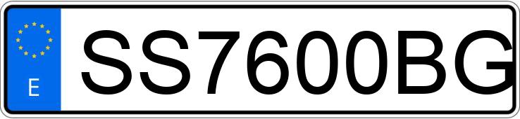 Numer rejestracyjny SS7600BG posiada PEUGEOT 406