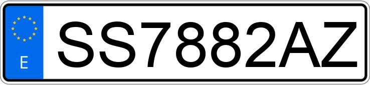 Numer rejestracyjny SS7882AZ posiada BMW SERIE 3