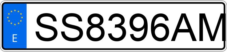 Il numero di registrazione SS8396AM ha MITSUBISHI MONTERO