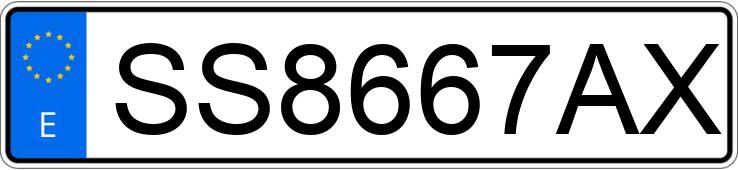 Il numero di registrazione SS8667AX ha VOLKSWAGEN VENTO CL 1.9 D